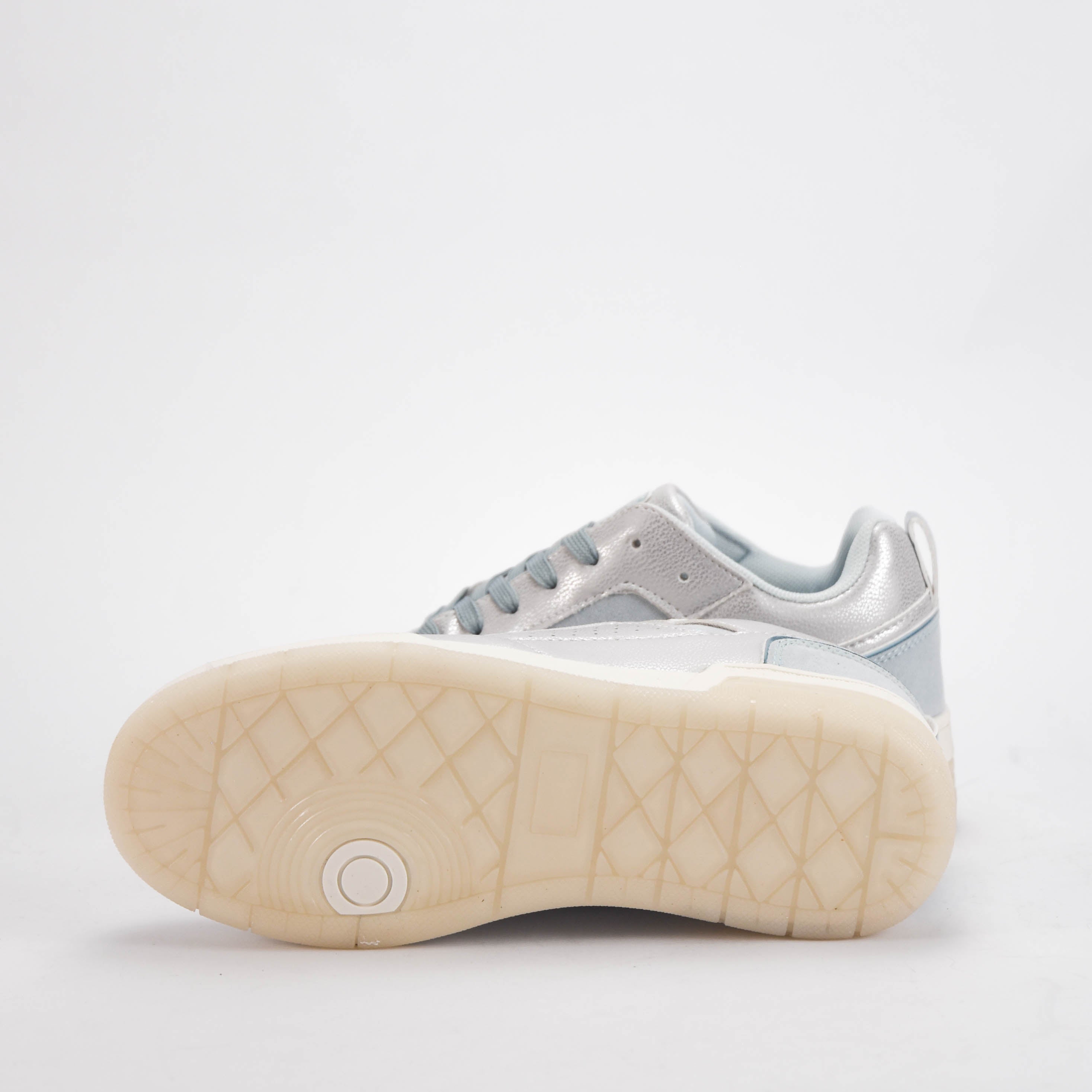 Safety Jogger Sneakers Argentées Effet Métallique Femme