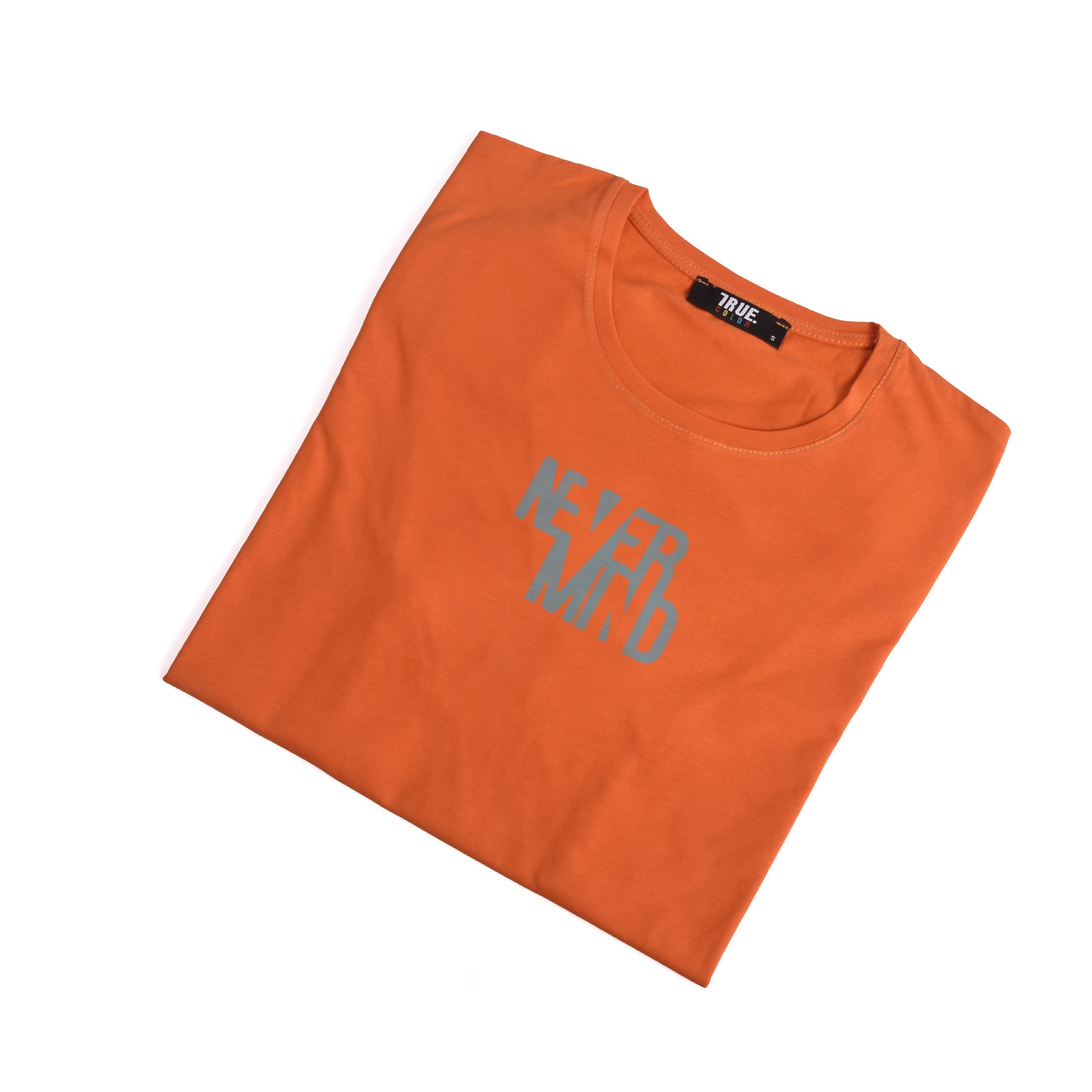 True Color T-shirt Never Mind Orange Homme