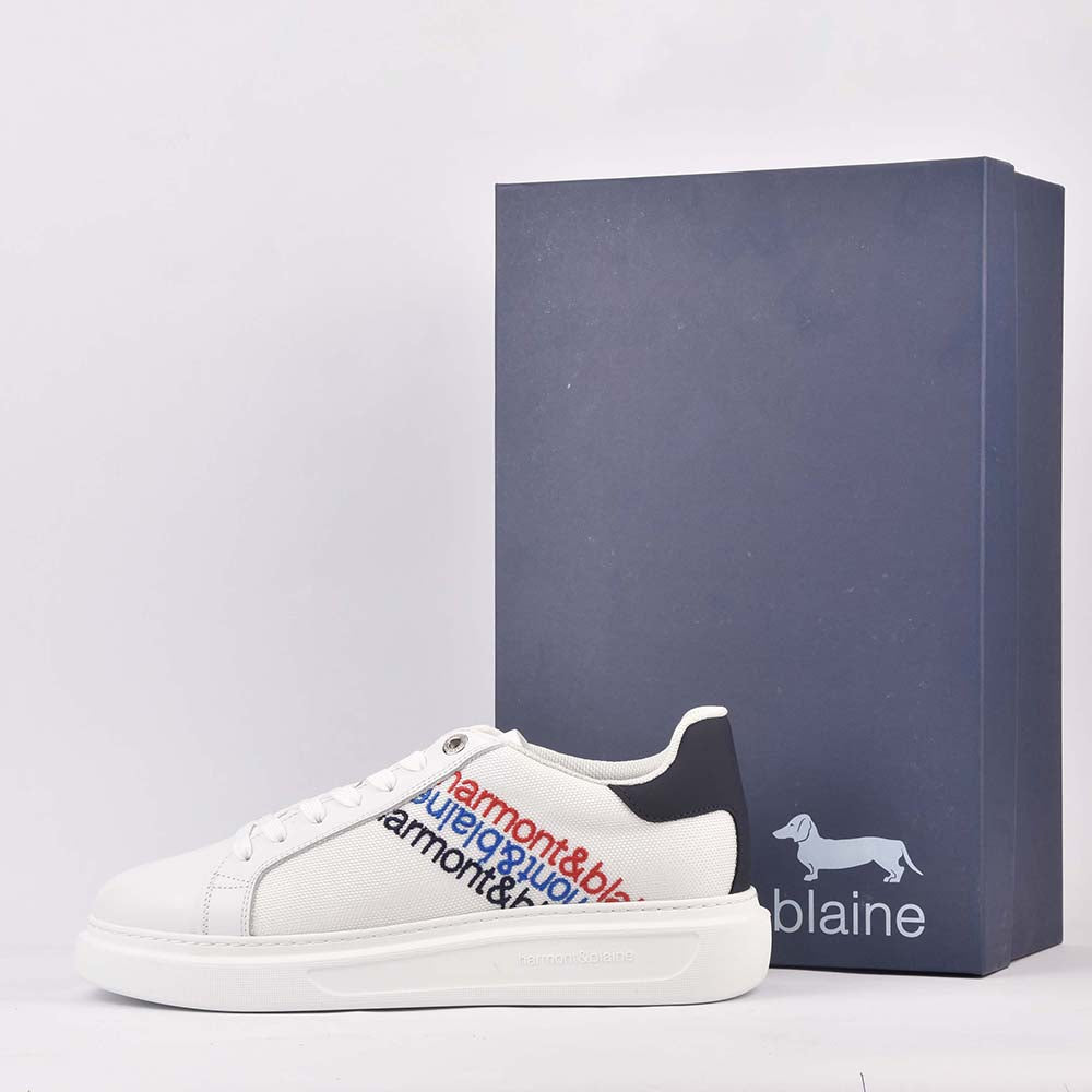 HARMONT AND BLAINE SCARPA UOMO CALF BIANCO  ﻿ 2