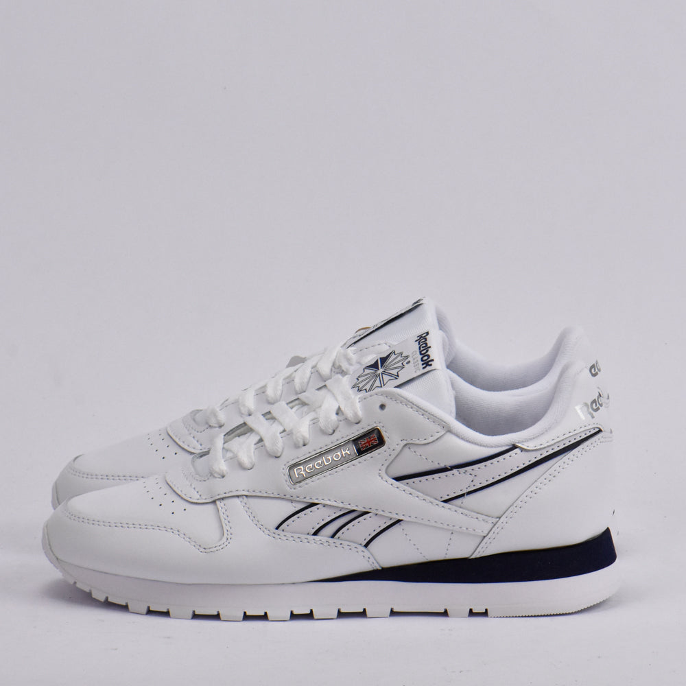 REEBOK CLASSIC LEATHER WHITE/WHITE/NAVY﻿ 3