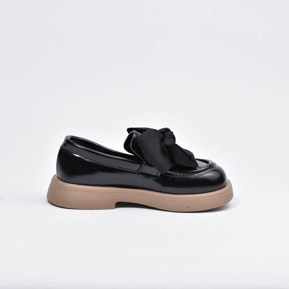 Kimland Mocassins Noir à Nœud Élégants Fille