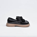 Kimland Mocassins Noir à Nœud Élégants Fille