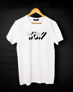 True T-shirt Blanc Imprimé WOW Homme