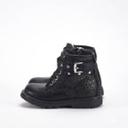 Chicco Bottines Noires à Paillettes et Clous Fille