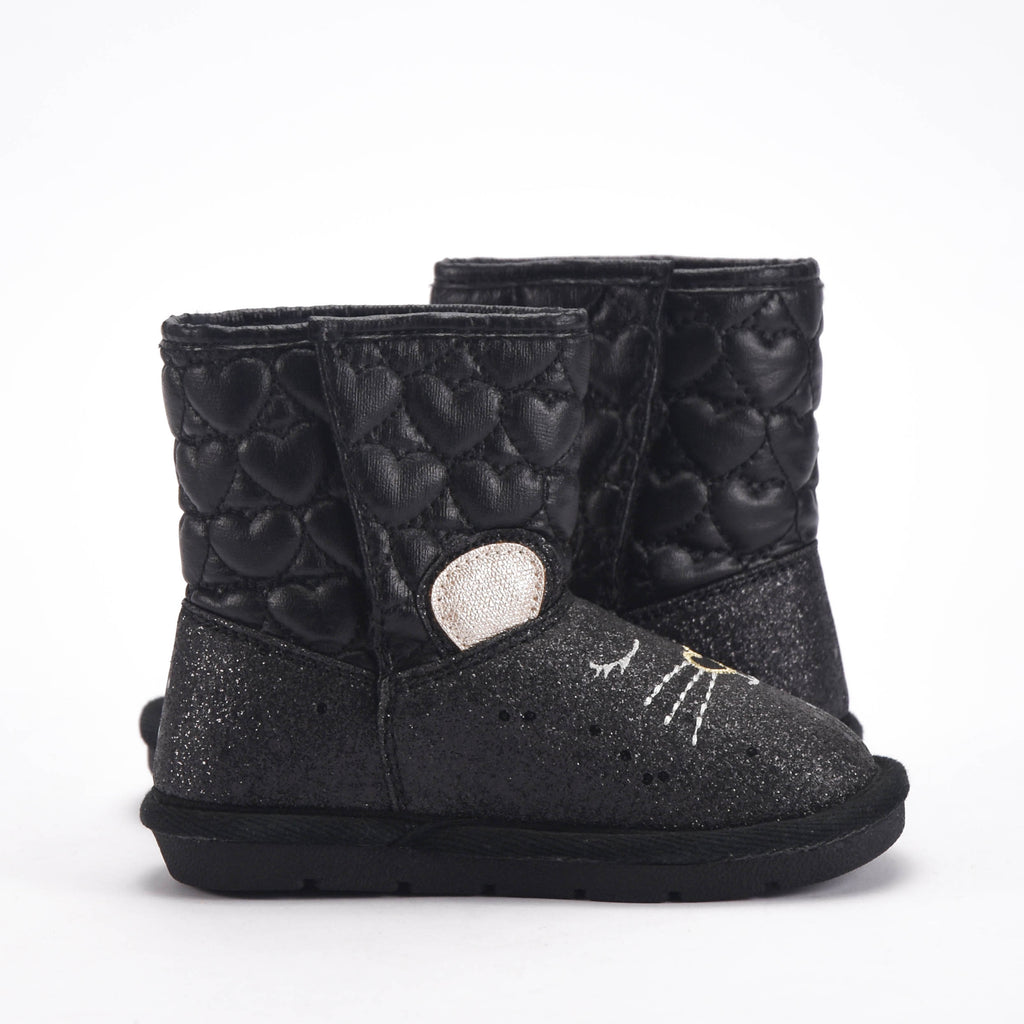 Chicco Bottines Fille Motif Chat Pailletées Confortables