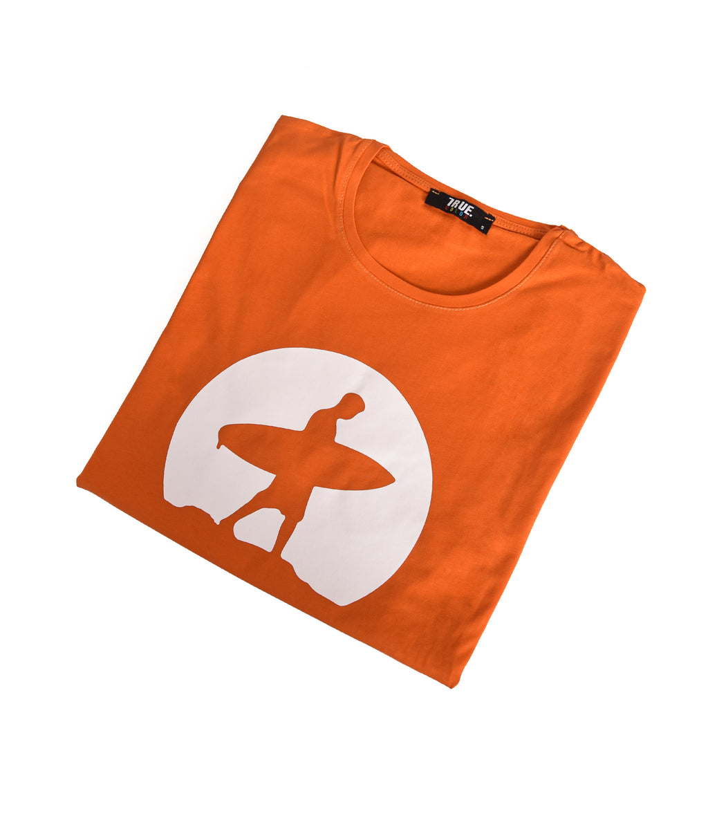 T-shirt orange 1 A- surf