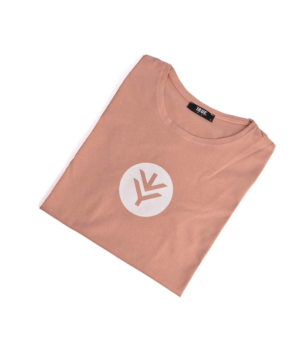 T-shirt SAUMON LOGO BLANC Y