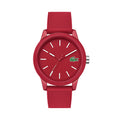 Montre Lacoste Rouge Bracelet Silicone Élégante Unisexe