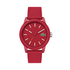 Montre Lacoste Rouge Bracelet Silicone Élégante Unisexe