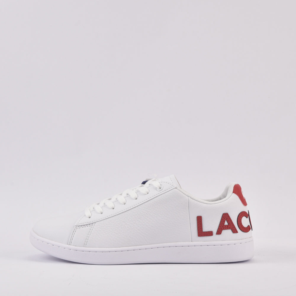 Lacoste Sneakers en Cuir Blanc Style Tennis Homme