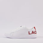 Lacoste Sneakers en Cuir Blanc Style Tennis Homme