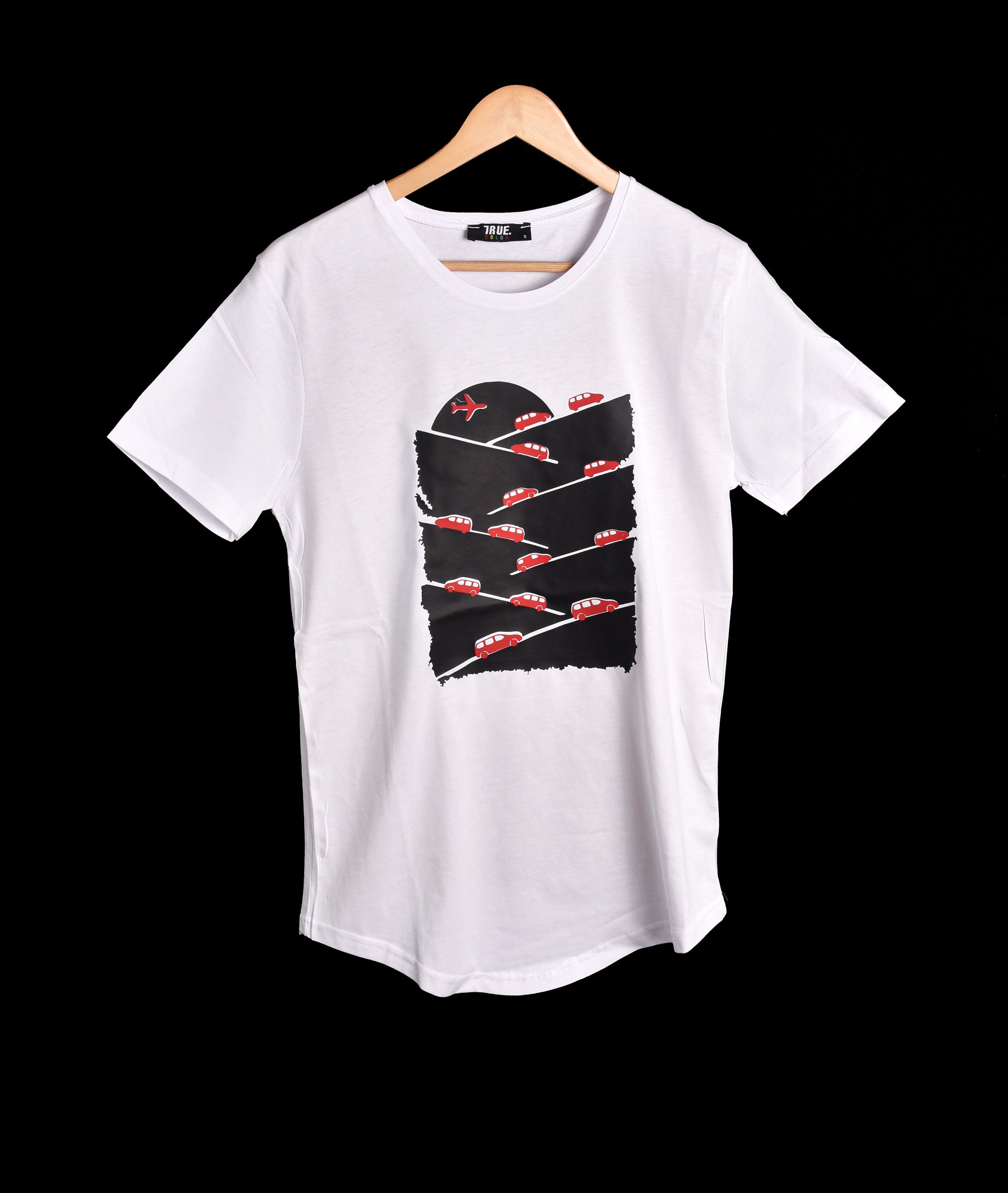 T-shirt BLANC 2 MOTIF VOITURES
