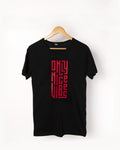 T-shirt NOIR ET ROUGE *ONLY NICE VIBES*