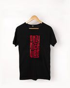 T-shirt NOIR ET ROUGE *ONLY NICE VIBES*