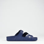 Kito Claquettes Boucles Confortables Bleu Marine Homme