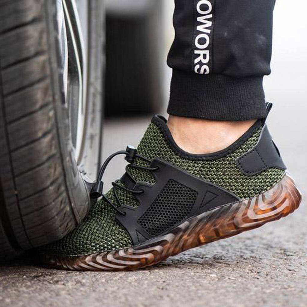 chaussures homme -stripes vert﻿ 1