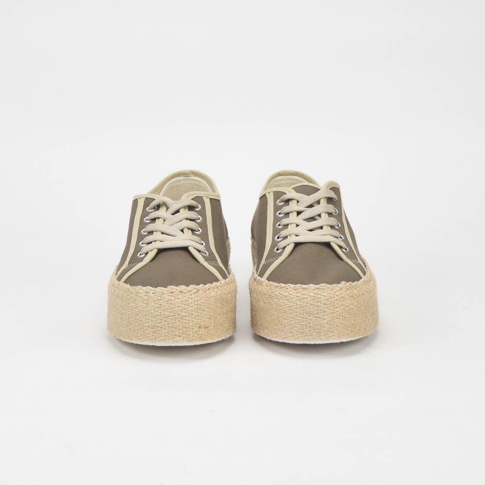 André Baskets Plateforme Toile Femme