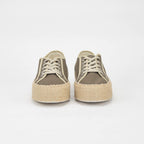 André Baskets Plateforme Toile Femme