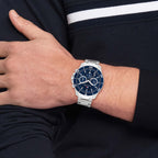 Montre Tommy Hilfiger Chronographe Cadran Bleu Homme