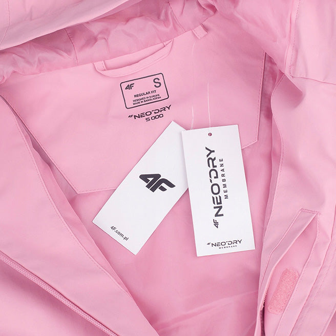 4F Veste Technique Rose Femme Imperméable et Respirante
