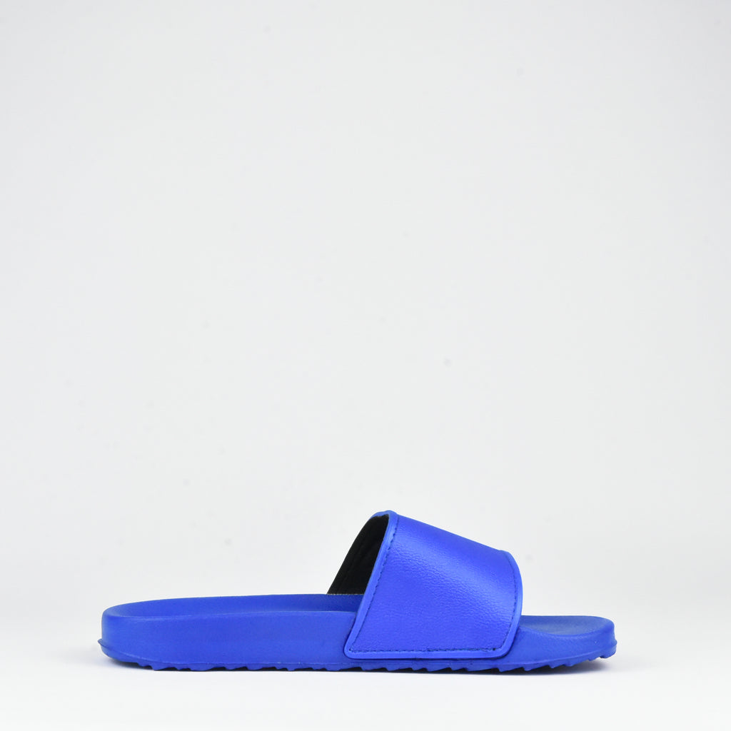 Kito Claquettes Confortables Bleu et Or Homme