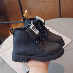 Botte imperméables à lacets Noir Enfants ﻿ 3