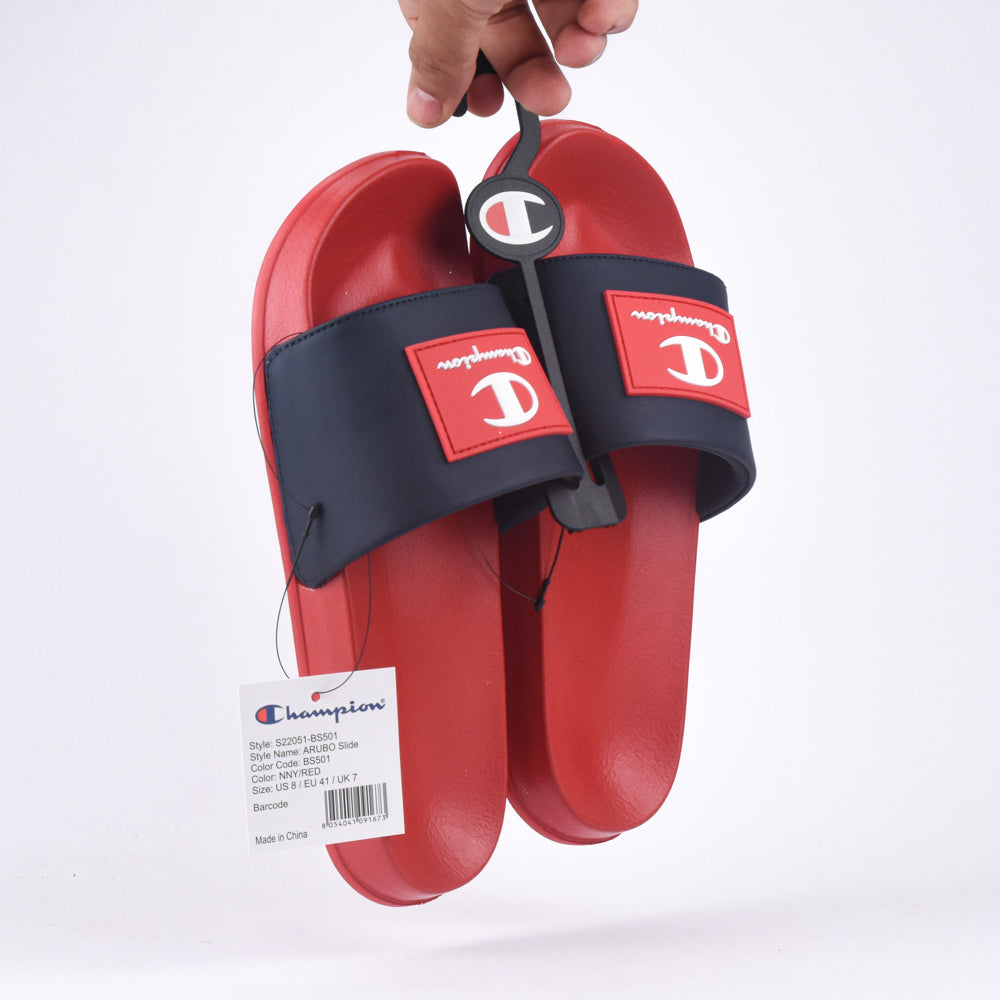 Champion Claquettes Logo Contrasté Confortables Homme