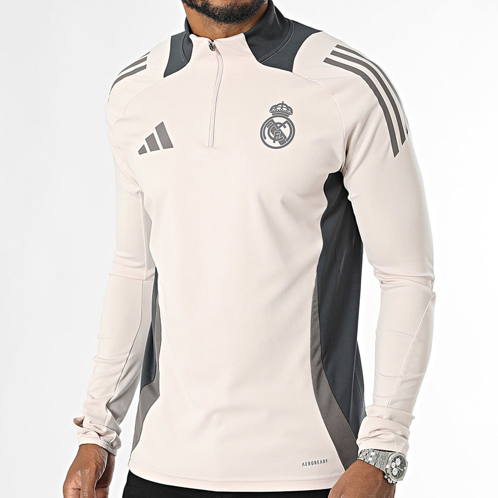 Adidas Haut Entraînement Real Madrid Homme Beige