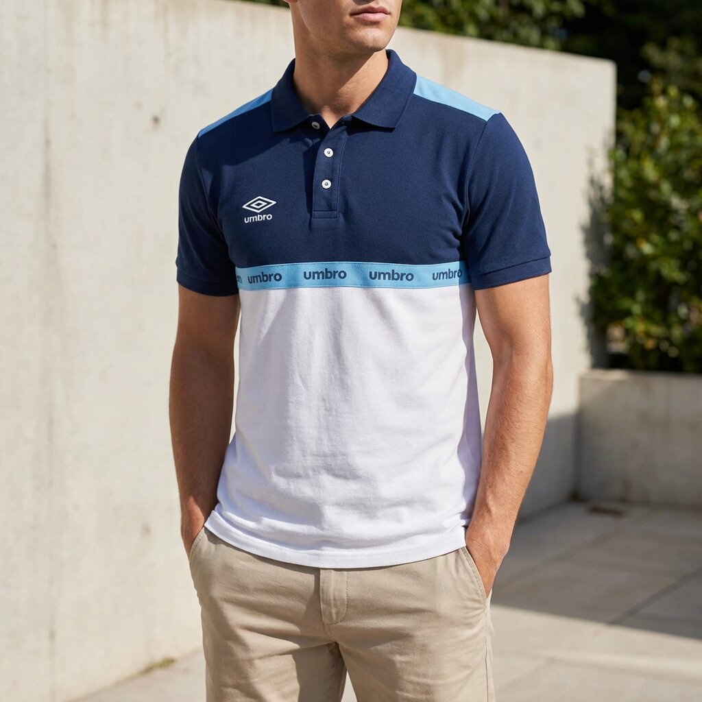 Umbro Polo Sportif Bicolore Homme