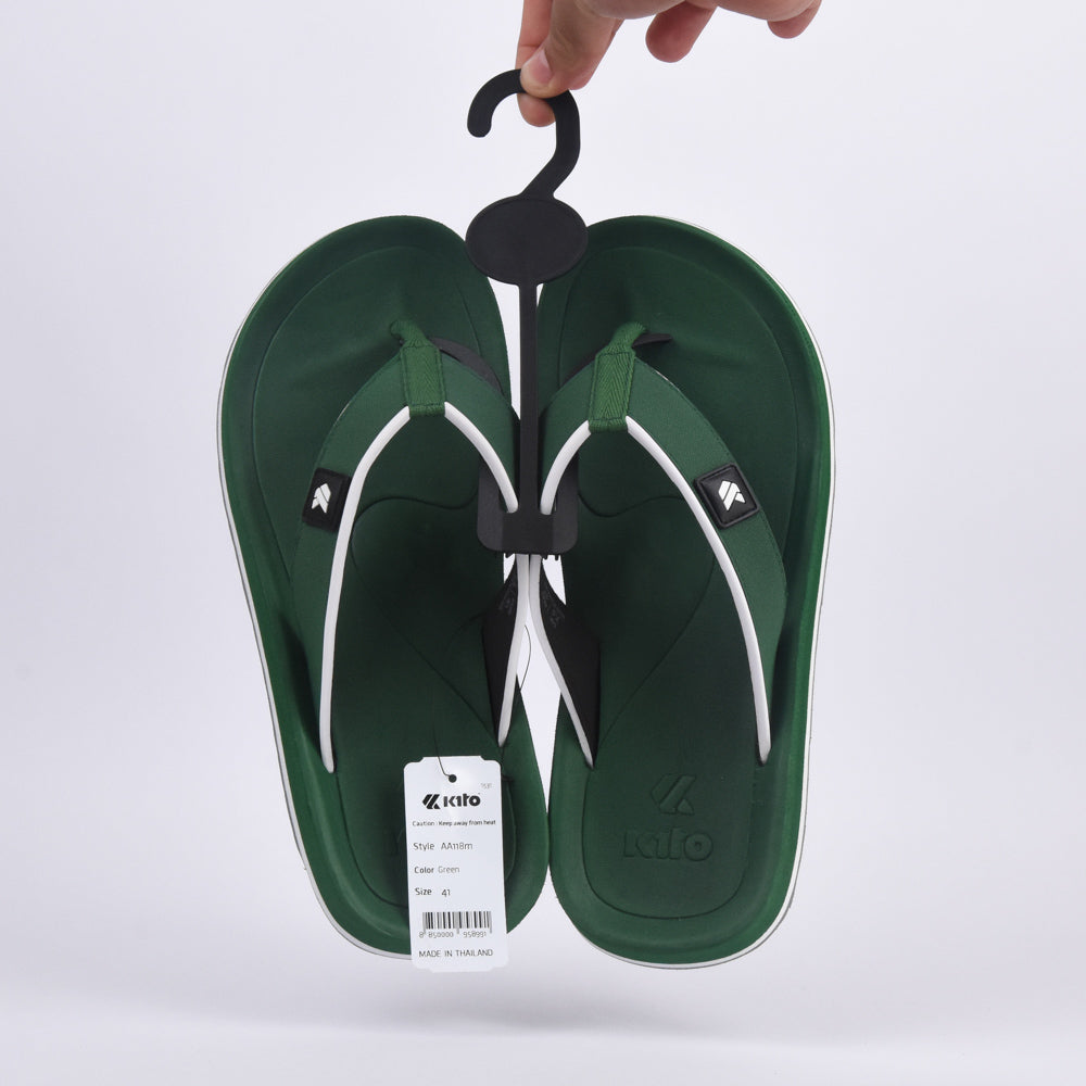 Kito Tongs Confortables Vertes Homme