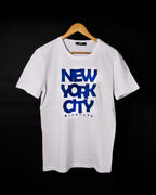 T-shirt BLANC ET BLEU  *NEW YORK CITY*