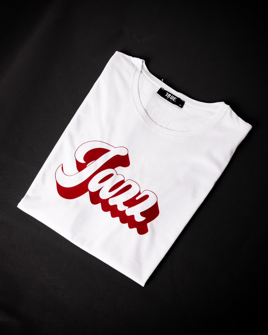True T-shirt Blanc Imprimé Jazz Homme