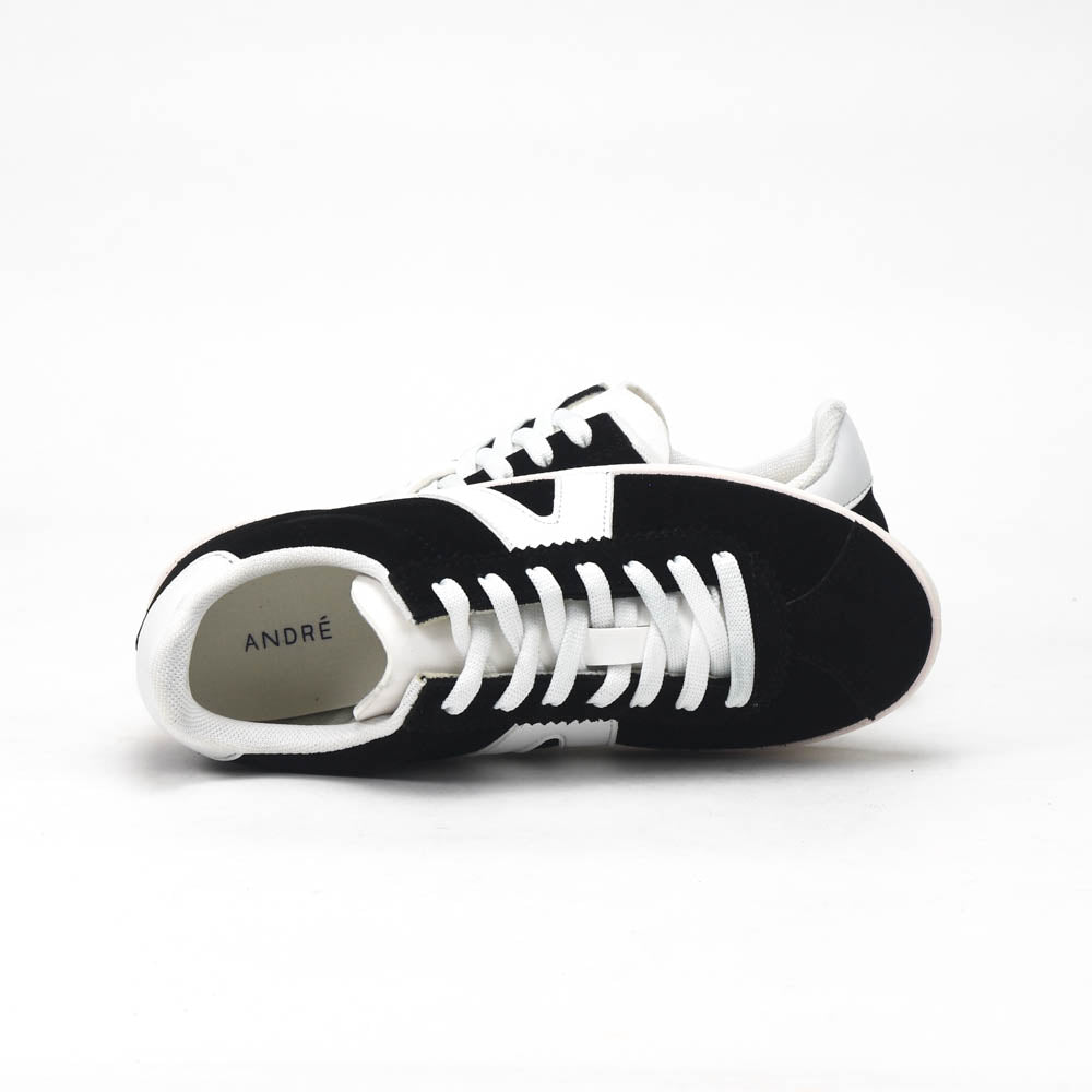 André Baskets Basses Style Urbain Noir et Blanc Homme