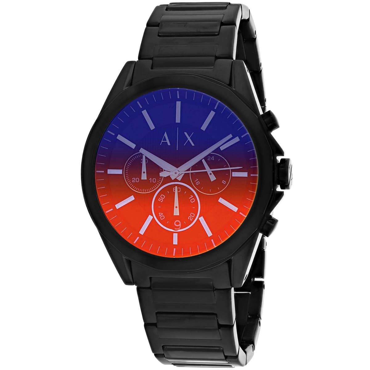 Armani Exchange Montre Chronographe Noir Élégante Homme