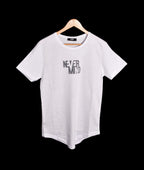 T-shirt Blanc Imprimé Never Mind Homme