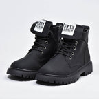 Botte imperméables à lacets Noir Enfants ﻿ 7