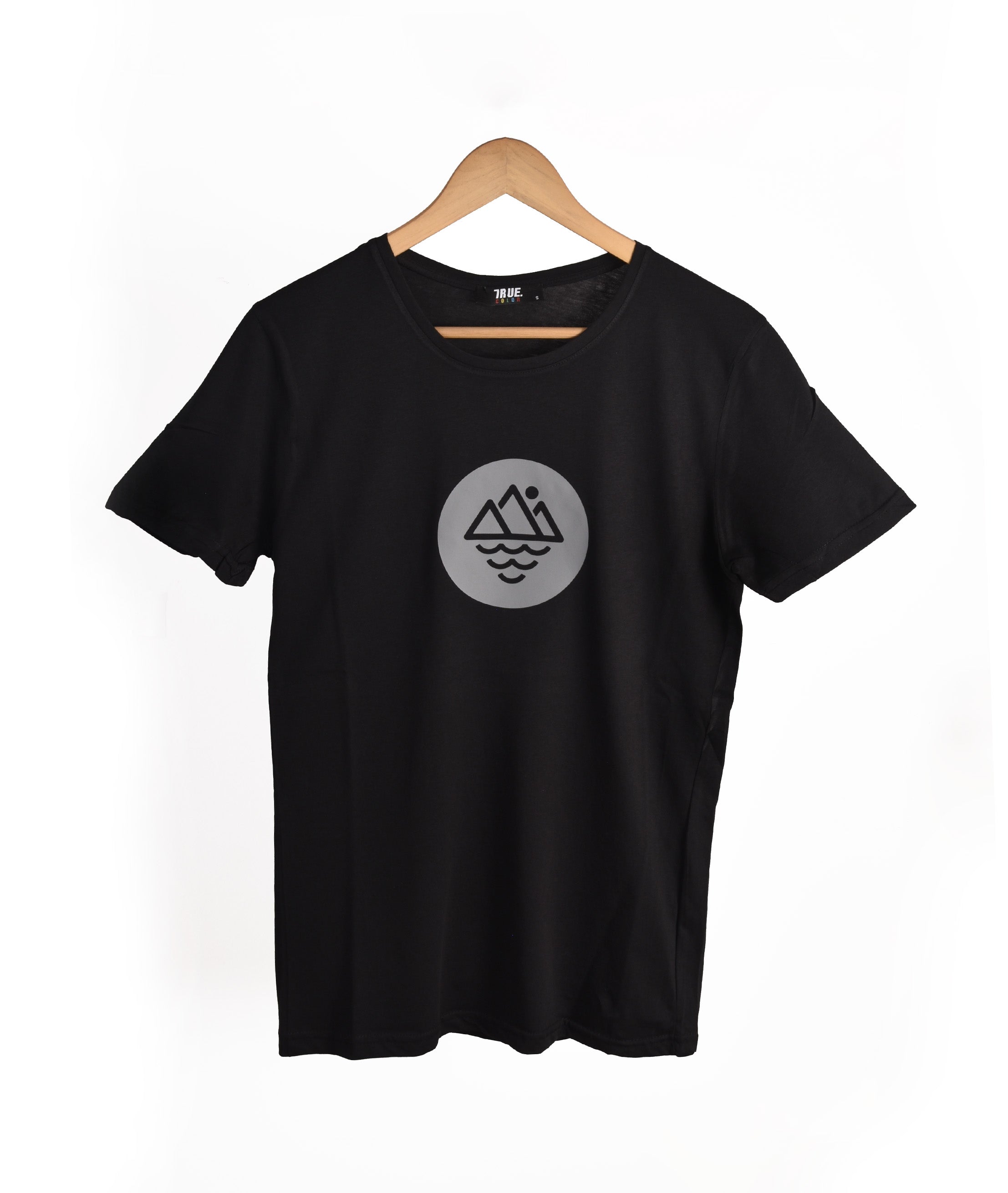 T-shirt NOIR MOTIF *LA PLAGE*
