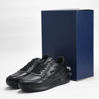 Harmont & Blaine Sneakers Cuir Noir Élégantes Homme