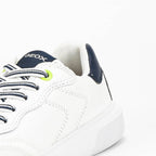 Geox Baskets Respirantes Enfant Blanc et Bleu