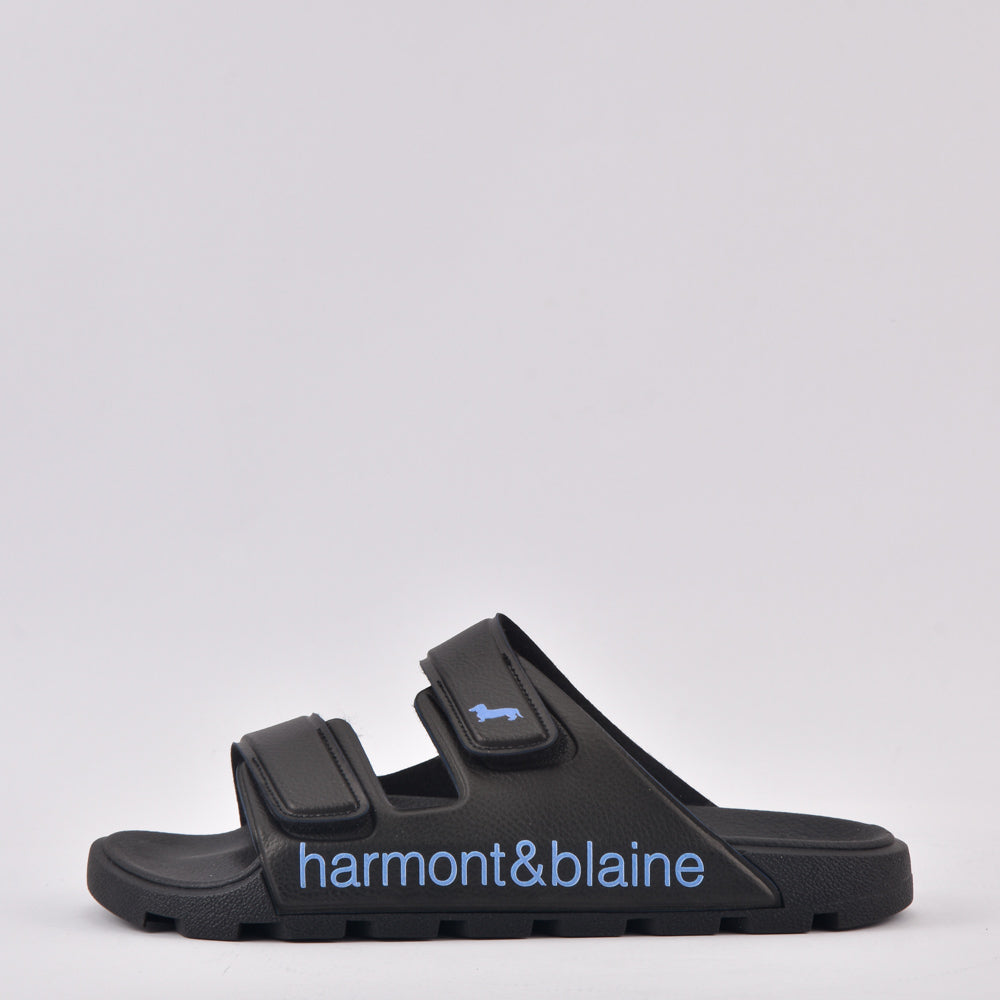 HARMONT AND BLAINE CIABATTA UOMO BLUBBER - LOGO NERO - AZZURRO  ﻿ 5