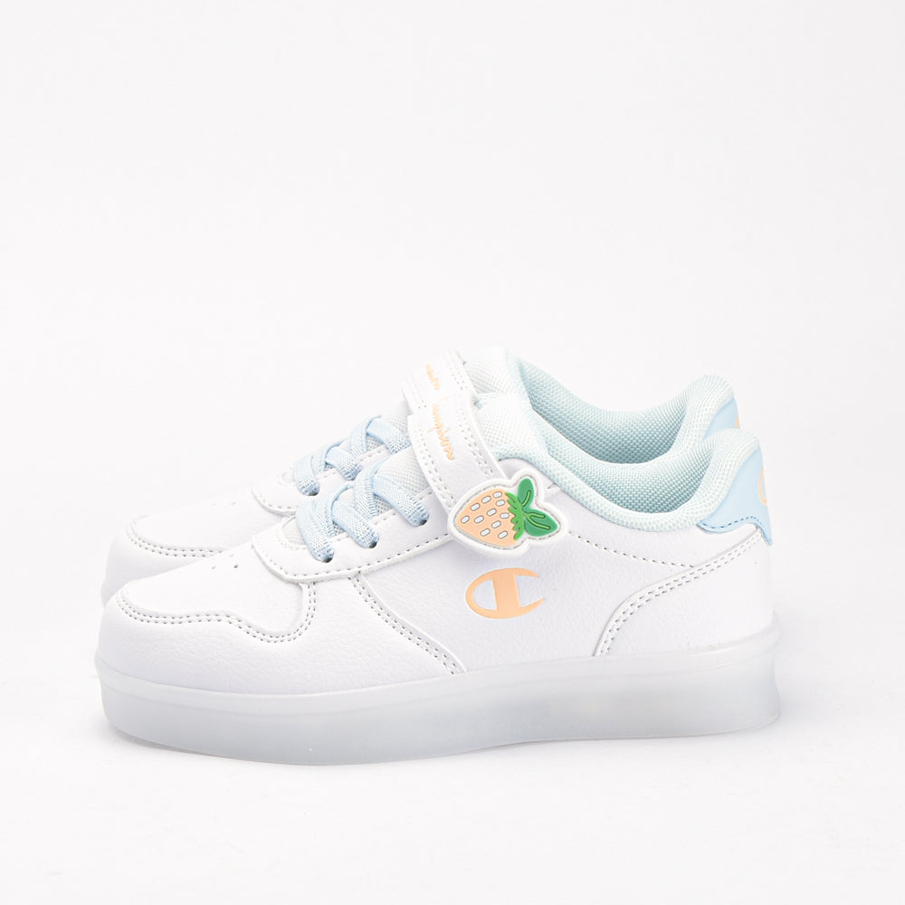 Champion Baskets Basses Blanches à Scratch pour Fille