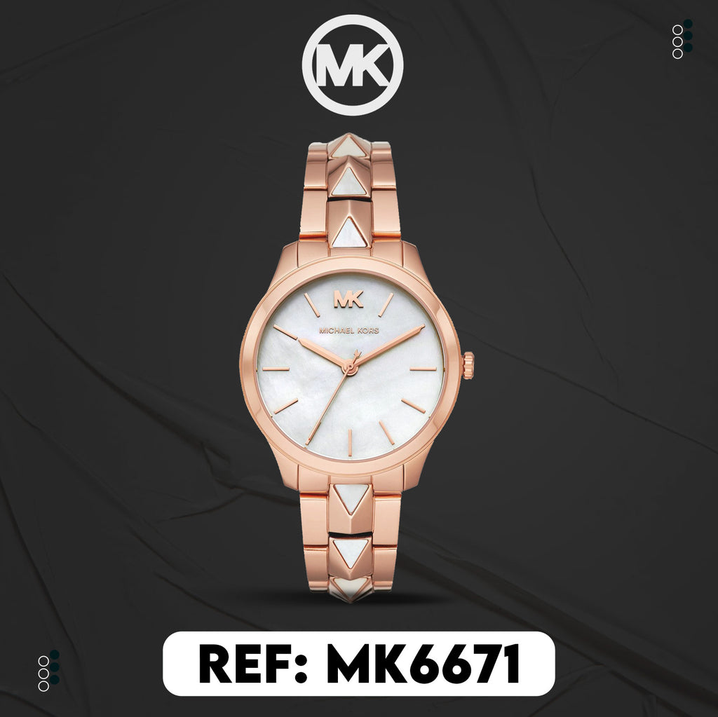 Michael Kors Montre Élégante Dorée Rose Femme