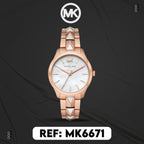 Michael Kors Montre Élégante Dorée Rose Femme