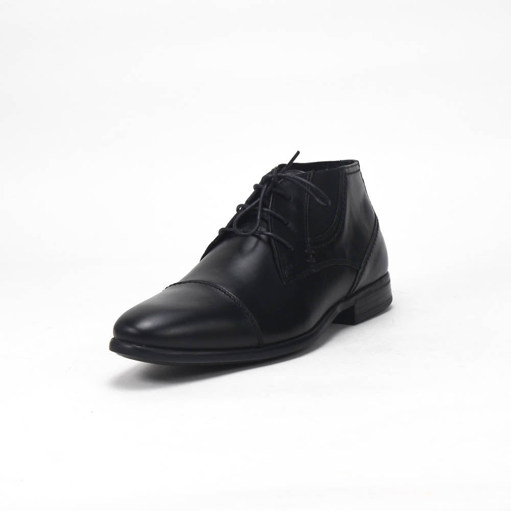 André Bottines Homme Élégantes en Cuir Noir