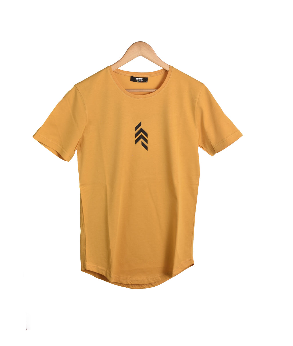 T-shirt MOUTARDE  2 *fléche logo *