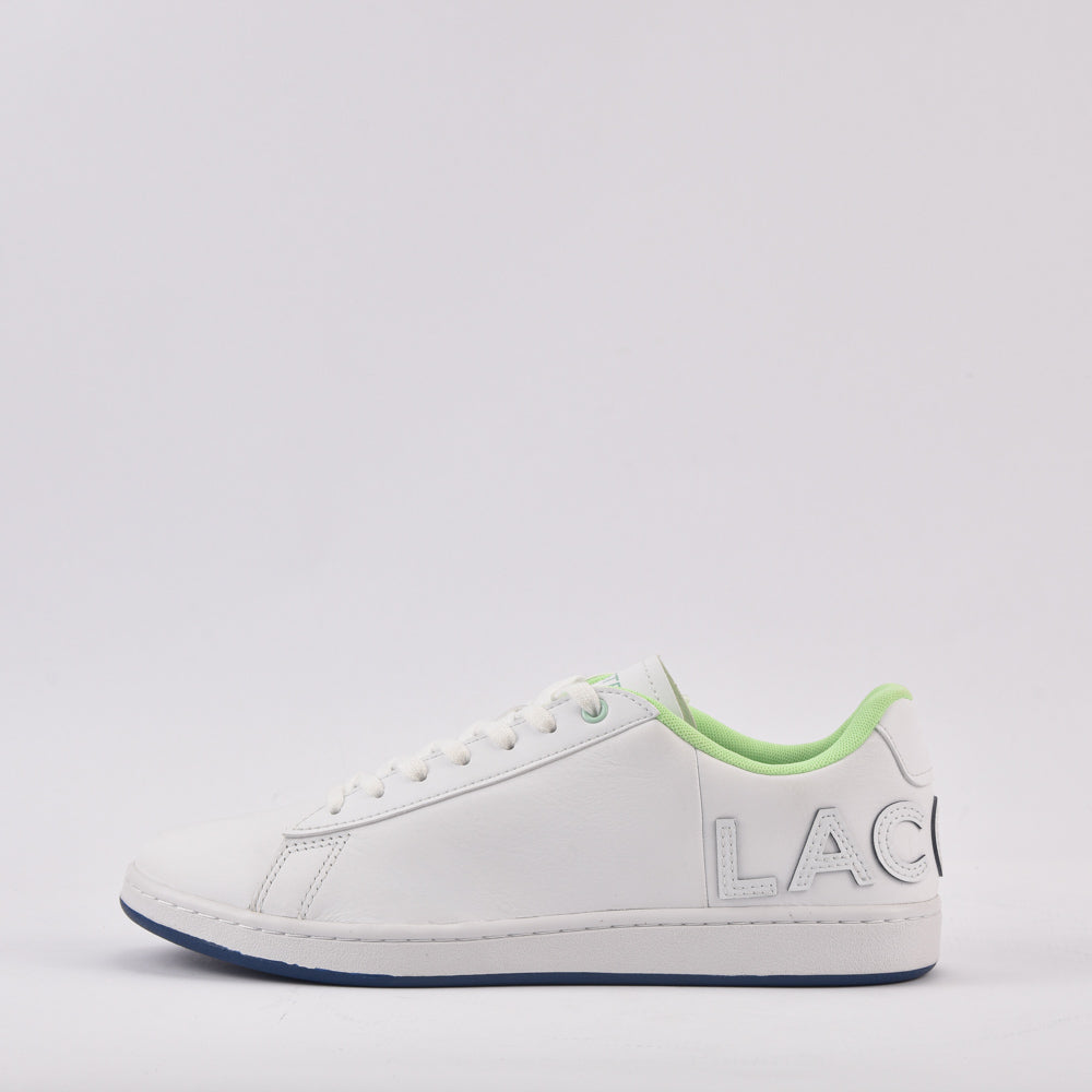 Lacoste Carnaby Evo Baskets en Cuir Blanc Homme