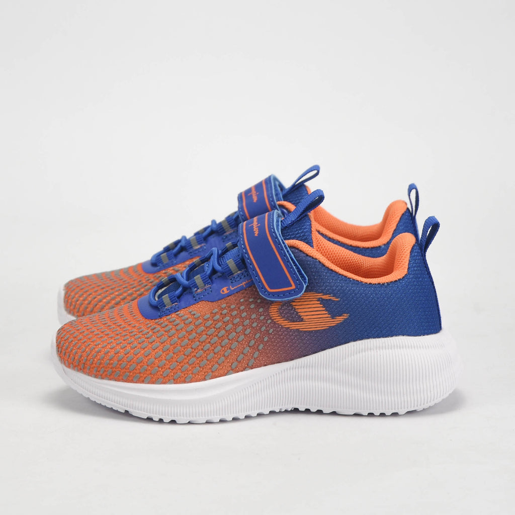 Champion Baskets Mesh Respirantes Enfant Bleu et Orange
