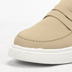Hermès Mocassins Casual Beige Élégants Homme