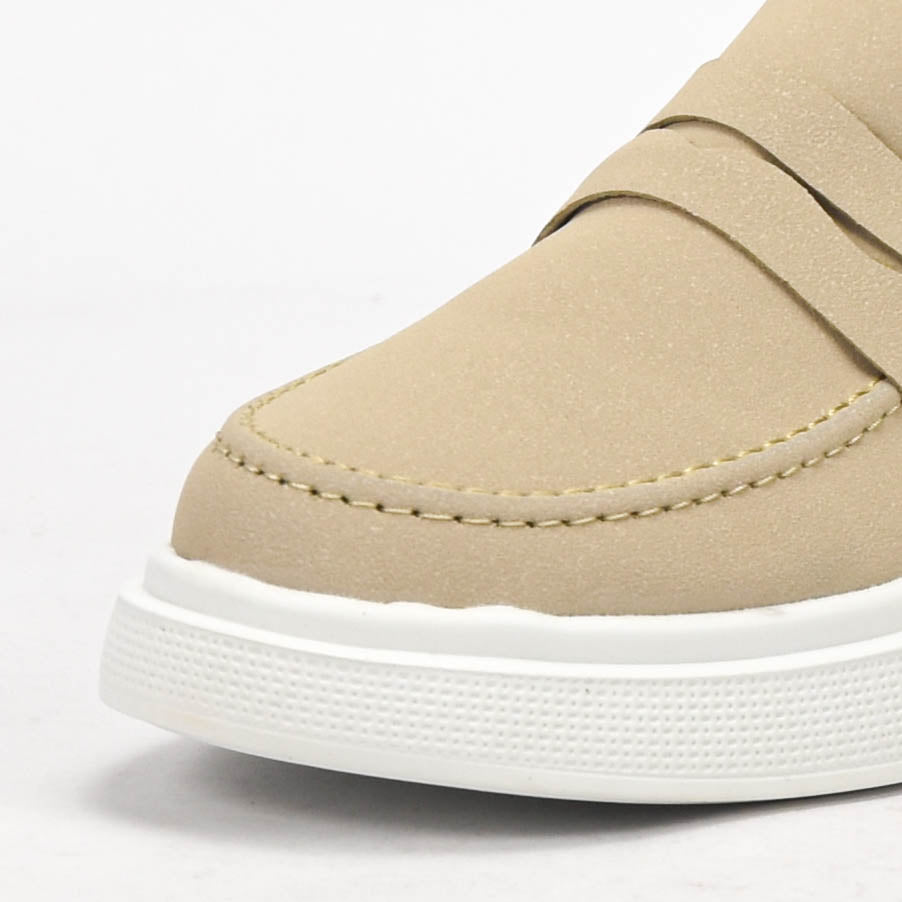 Hermès Mocassins Casual Beige Élégants Homme