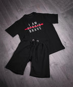 Kimland Ensemble Été T-shirt et Short Homme Noir